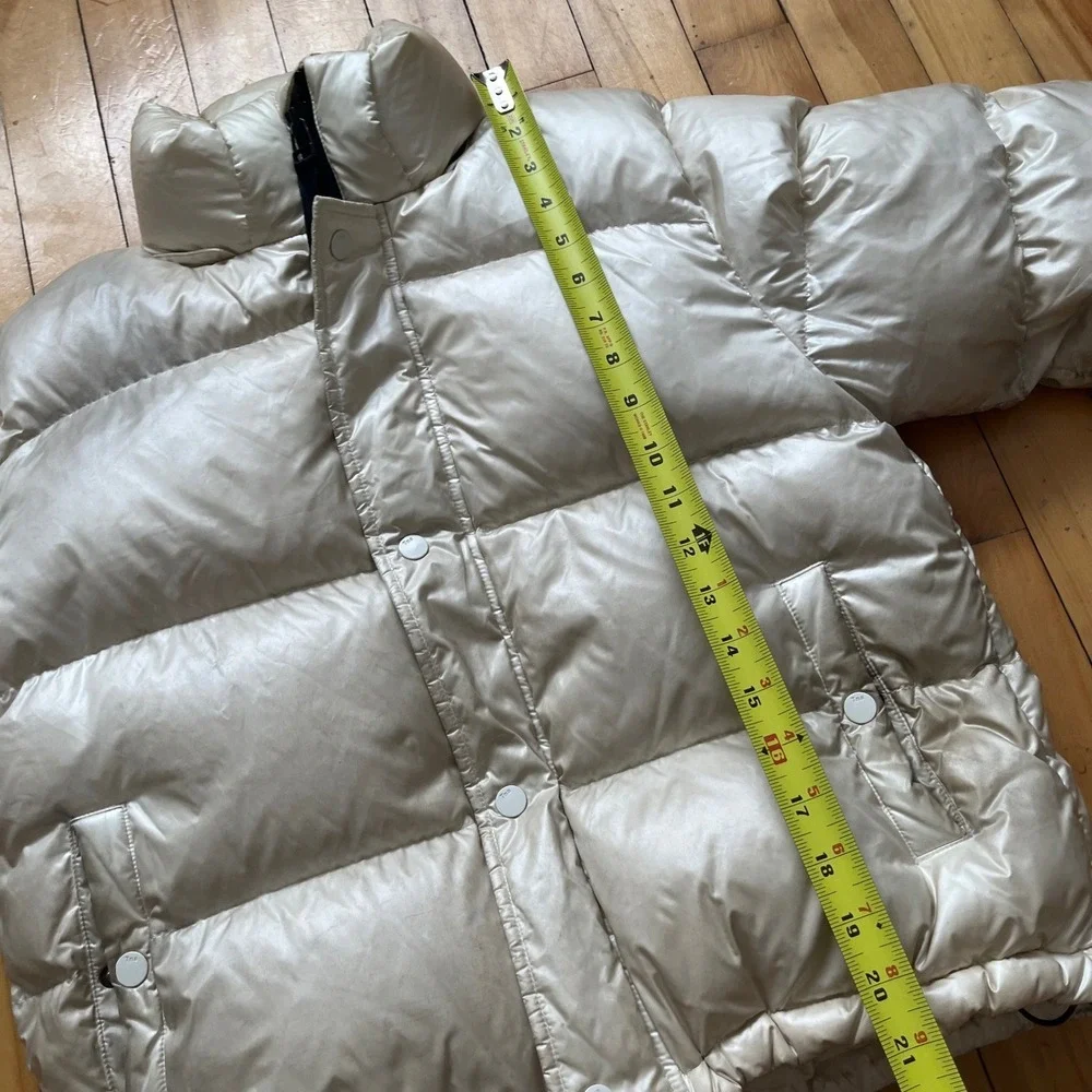 Tna The Super Puff Shorty Puffer Jacket Cream RDS Certified Down Size Small - Picture 5 of 8